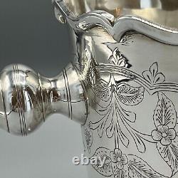 Vintage Silver Plated Wine Bottle Cooler Champagne Ice Bucket Handles EPNS