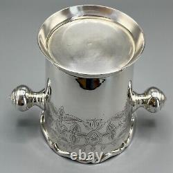 Vintage Silver Plated Wine Bottle Cooler Champagne Ice Bucket Handles EPNS