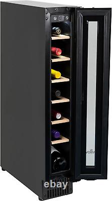 W15WCB 20L under Counter Wine Fridge/Wine Cooler with Space for 15 Bottles, 4 R