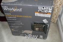 Whirlpool Wine Refrigerator Cooler 25 Bottle 2.7 Cu Ft Stainless Steel Beverage