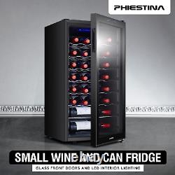 Wine Beverage Cooler, Freestanding Wine Fridge Holds 28 Bottles, Small Wine Cool