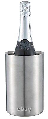 Wine Bottle Cooler Bucket Ice Double Wall Party Bars in Stainless (Box of 12)