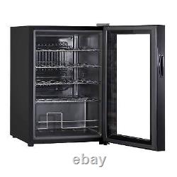 Wine Cooler 20 Bottle Fridge, Touch Controls & LED 430x640mm Black