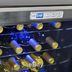 Wine Cooler 27 Bottle Compressor Cooler Cellar Countertop Freestanding Red White