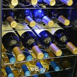 Wine Cooler 27 Bottle Compressor Cooler Cellar Countertop Freestanding Red White