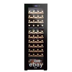 Wine Cooler 44 Bottle Dual Zone Fridge, Touch Screen, LED Black