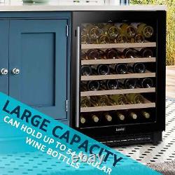 Wine Cooler 54 Bottle Fridge with Digital Touch Screen Controls Black