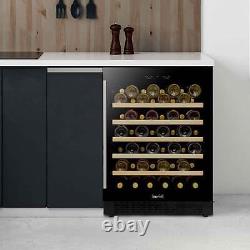 Wine Cooler 54 Bottle Fridge with Digital Touch Screen Controls Black