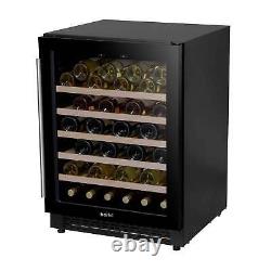 Wine Cooler 54 Bottle Fridge with Digital Touch Screen Controls Black