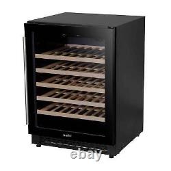 Wine Cooler 54 Bottle Fridge with Digital Touch Screen Controls Black