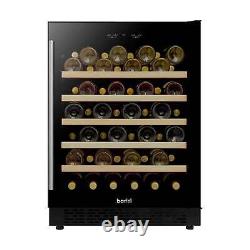 Wine Cooler 54 Bottle Fridge with Digital Touch Screen Controls Black