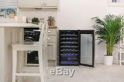 Wine Cooler Bottles Drinks Refrigerator Chiller Fridge LED Display Freestanding