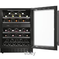 Wine Cooler Chiller Haier 44 Bottle Dual Zone LED Lighting HAKWBD60UK RRP £799