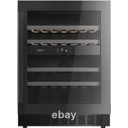 Wine Cooler Chiller Haier 44 Bottle Dual Zone LED Lighting HAKWBD60UK RRP £799