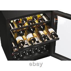 Wine Cooler Chiller Haier 44 Bottle Dual Zone LED Lighting HAKWBD60UK RRP £799