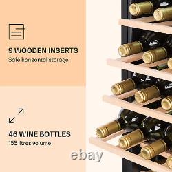 Wine Cooler Drinks Fridge 1 Zone Wine Fridge Drinks Cooler Glass Door 46 Bottles