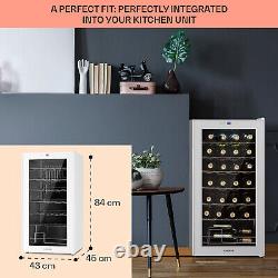 Wine Cooler Drinks Fridge Glass Door Beverage Bar Fridge Wine Chiller 28 Bottles