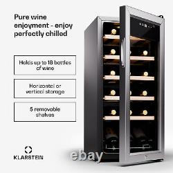 Wine Cooler Freestanding Drinks Fridge Wine Fridge Touch Bar Fridge 18 Bottles