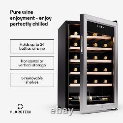 Wine Cooler Freestanding Drinks Fridge Wine Fridges Touch Bar Fridge 24 Bottles