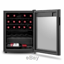 Wine Cooler Fridge 24 Bottles Dual Zone Refrigerator 66L Vino Cooling Cabinet