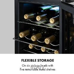 Wine Cooler Fridge Drinks Chiller 18 Bottles 52 Litres Counter Top SingleZone