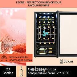 Wine Cooler Fridge Glass Door Wine Chiller Bottle Fridge Bar Fridge 28 Bottles