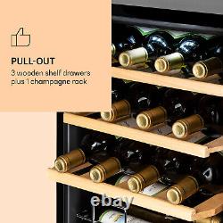 Wine Cooler Fridge Refrigerator Bar Drinks 42 L 16 Bottles Single Zone Silver