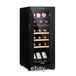 Wine Cooler Fridge Refrigerator Bar Drinks 50 L 18 Bottles LCD Touch LED Black