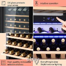 Wine Cooler Fridge Refrigerator Bar Drinks Cellar 3 Zones 246L 89 Bottles Touch