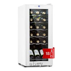 Wine Cooler Fridge Refrigerator Bar Drinks Cellar 50L 18 Bottles LED Touch White