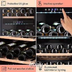 Wine Cooler Fridge Refrigerator Beverage Bar Drinks 204L 79 Bottles Touch Silver