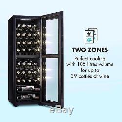Wine Cooler Fridge Refrigerator drinks beer chiller105l 39 Bottles Black