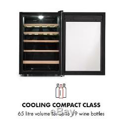 Wine Cooler Fridge Regrigerator drinks Chiller 65 L 19 Bottles 85 W LED Black
