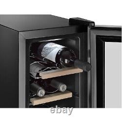 Wine Cooler Fridge Thermoelectric 12 Bottles Beverage Touch Control LED Silent
