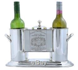 Wine Cooler Ice Bucket Chateau Cos D Estournel, Grand Cru holds 2 Bottle