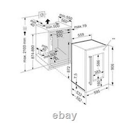 Wine Cooler Liebherr EWTdf1653 Vinidor Built-In Multi-Temperature 30 Bottle