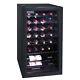 Wine Cooler Polar Black 28 Bottles Drinks Chiller Refrigerator Commercial Bar
