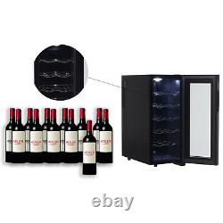 Wine Cooler Refrigerator 12 Bottles Fridge Thermoelectric Cellar Display 33L UK