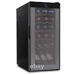 Wine Cooler Refrigerator 18-Bottle Wine Fridge with Air-Tight 18 Bottle