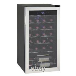 Wine Cooler Touch Screen Control Wine Fridge Glass Door Drinks Cellar 35 Bottles