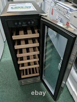 Wine Drinks Cooler 30cm Glass Door Beveridge Fridge Stores 19 Bottles Black