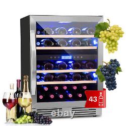 Wine Fridge Refrigerator Drinks Cooler 433 L 165 Bottles Touch Panel LED Black