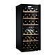 Wine Fridge Refrigerator Drinks cooler chiller 102 bottles 100W Steel LED Black