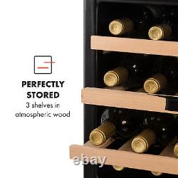 Wine Fridge Refrigerator Mini Drinks Cooler 57L 24 Bottles Built-in LED Black
