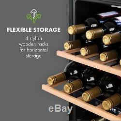 Wine Fridge cooler Refrigerator Drinks 34 Bottles 100W Energy A LED Touch Black