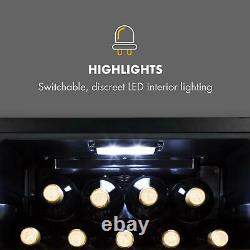 Wine Fridge cooler Refrigerator Drinks 34 Bottles 100W Energy A LED Touch Black