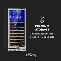 Wine Refrigerator cooler 331 litre 127 Bottles double insulated glass Black