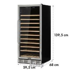 Wine Refrigerator cooler 331 litre 127 Bottles double insulated glass Black