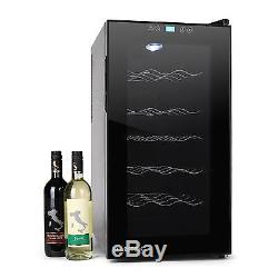 Wine Refrigerator mini cooler 52 litre 18 Bottles double insulated glass silent