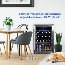 Wine Refrigerator under Counter 19 Bottles Portable Bar Mini Wine Fridge Cooler